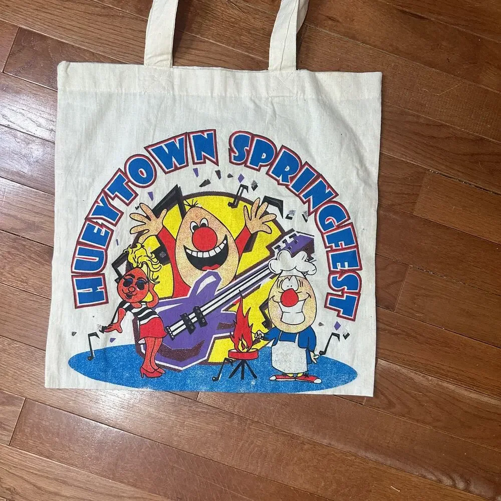 Vintage 1980s Hueytown Springfest Canvas Tote Bag